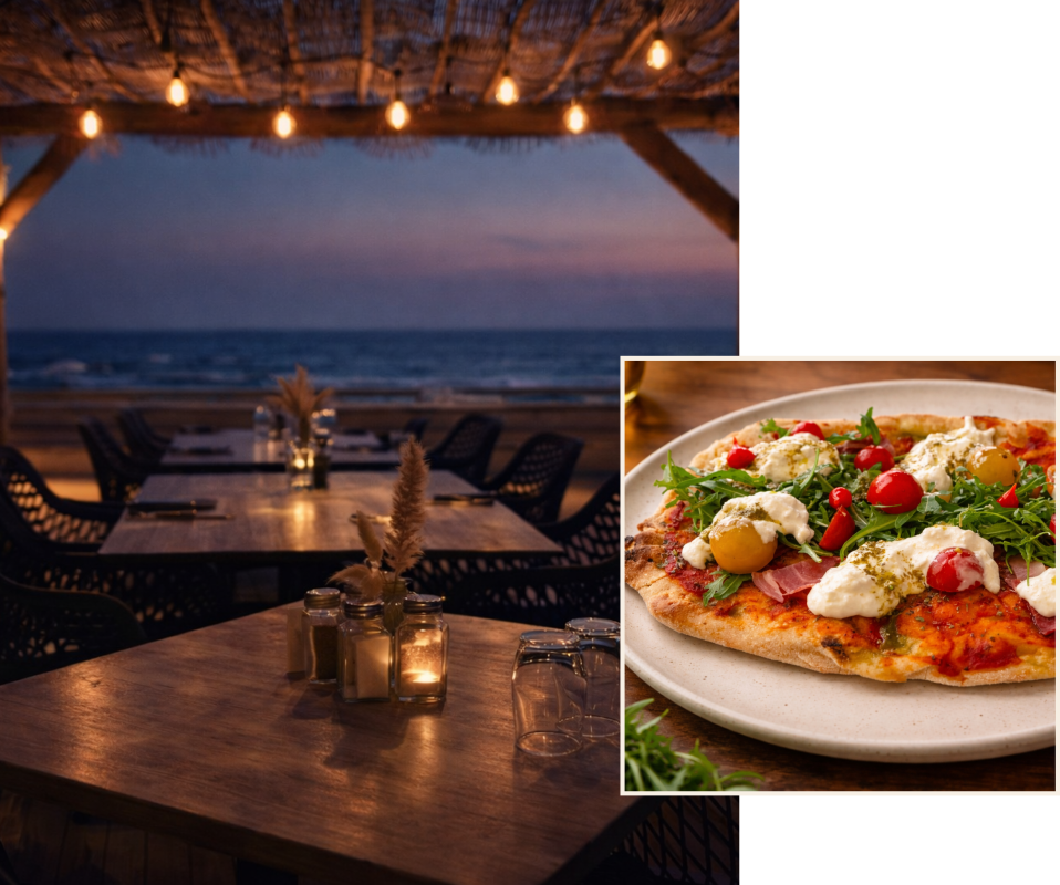 Le restaurant - Restaurant Cap d'Agde bord de mer - Il Paradiso - restaurant AGDE - Restaurant Plage la Roquille - bon restaurant AGDE